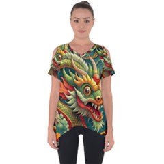 Chinese New Year – Year Of The Dragon Cut Out Side Drop T-shirt by Valentinaart