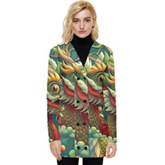 Chinese New Year ¨c Year Of The Dragon Button Up Hooded Coat 