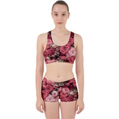 Pink Roses Flowers Love Nature Work It Out Gym Set