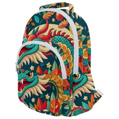 Chinese New Year ¨c Year Of The Dragon Rounded Multi Pocket Backpack by Valentinaart