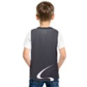 S Black Fingerprint, Black, Edge Kids  Basketball Tank Top View2