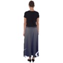 S Black Fingerprint, Black, Edge Flared Maxi Skirt View2