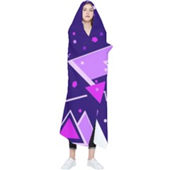 Triangles, Triangle, Colorful Wearable Blanket by nateshop