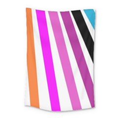 Colorful Multicolor Colorpop Flare Small Tapestry by Cemarart