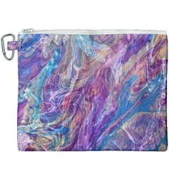 Amethyst Flow Canvas Cosmetic Bag (xxxl) by kaleidomarblingart