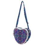 Cobalt arabesque Heart Shoulder Bag