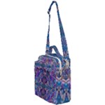 Cobalt arabesque Crossbody Day Bag