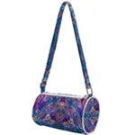 Cobalt arabesque Mini Cylinder Bag