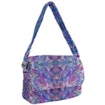 Cobalt arabesque Courier Bag