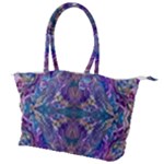 Cobalt arabesque Canvas Shoulder Bag