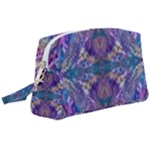 Cobalt arabesque Wristlet Pouch Bag (Large)