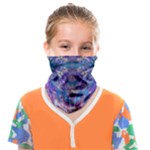 Cobalt arabesque Face Covering Bandana (Kids)