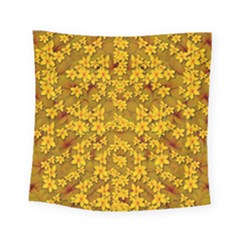 Blooming Flowers Of Lotus Paradise Square Tapestry (small)