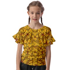 Blooming Flowers Of Lotus Paradise Kids  Cut Out Flutter Sleeves