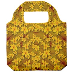 Blooming Flowers Of Lotus Paradise Foldable Grocery Recycle Bag by pepitasart