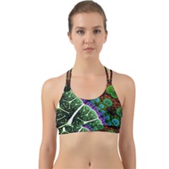 Digital Art Fractal Abstract Artwork 3d Floral Pattern Waves Vortex Sphere Nightmare Back Web Sports Bra by Cemarart