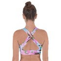 Owls Family Stripe Tree Cross Back Sports Bra View2