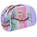 Owls Family Stripe Tree Make Up Case (Medium) View1