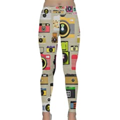 Retro Camera Pattern Graph Classic Yoga Leggings