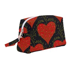 Love Hearts Pattern Style Wristlet Pouch Bag (medium) by Grandong