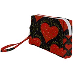 Love Hearts Pattern Style Wristlet Pouch Bag (small) by Grandong