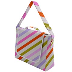 Lines Geometric Background Box Up Messenger Bag by Maspions