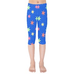 Background Star Darling Galaxy Kids  Capri Leggings  by Maspions