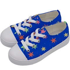 Background Star Darling Galaxy Kids  Low Top Canvas Sneakers by Maspions