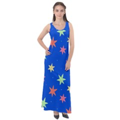 Background Star Darling Galaxy Sleeveless Velour Maxi Dress