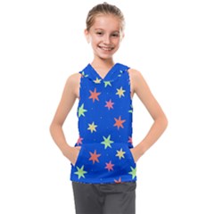 Background Star Darling Galaxy Kids  Sleeveless Hoodie by Maspions