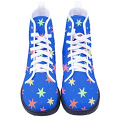 Background Star Darling Galaxy Women s High-top Canvas Sneakers by Maspions