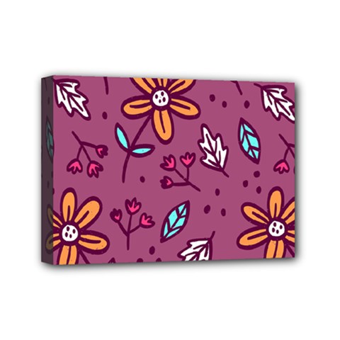 Flowers Petals Leaves Foliage Mini Canvas 7  X 5  (stretched) by Maspions