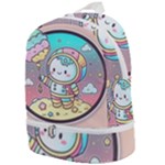 Boy Astronaut Cotton Candy Childhood Fantasy Tale Literature Planet Universe Kawaii Nature Cute Clou Zip Bottom Backpack