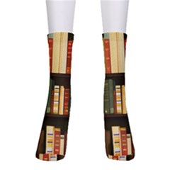 Books Bookshelves Library Fantasy Apothecary Book Nook Literature Study Crew Socks by Grandong