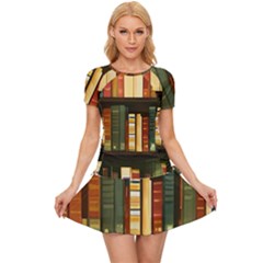 Books Bookshelves Library Fantasy Apothecary Book Nook Literature Study Women s Sports Wear Set by Grandong