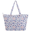 Background Pattern Floral Leaves Flowers Full Print Shoulder Bag View2