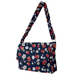 Flowers Pattern Floral Antique Floral Nature Flower Graphic Full Print Messenger Bag (s) by Maspions