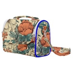 Flowers Pattern Texture Art Colorful Nature Painting Surface Vintage Satchel Shoulder Bag by Maspions
