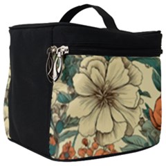 Flowers Pattern Texture Art Colorful Nature Painting Surface Vintage Make Up Travel Bag (big) by Maspions