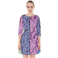 Brain Heart Balance Emotion Smock Dress by Maspions