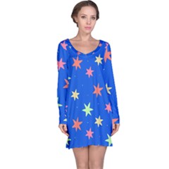 Background Star Darling Galaxy Long Sleeve Nightdress by Maspions