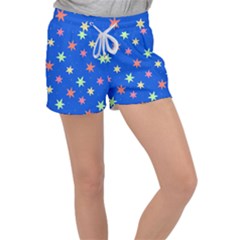 Background Star Darling Galaxy Women s Velour Lounge Shorts by Maspions