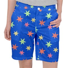 Background Star Darling Galaxy Women s Pocket Shorts by Maspions