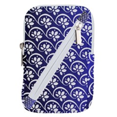 Pattern Floral Flowers Leaves Botanical Belt Pouch Bag (small)