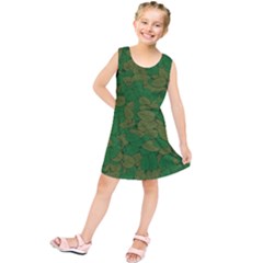 Vectors Leaves Background Plant Kids  Tunic Dress by Askadina