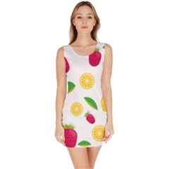 Strawberry Lemons Fruit Bodycon Dress by Askadina