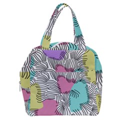 Lines Line Art Pastel Abstract Multicoloured Surfaces Art Boxy Hand Bag