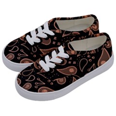 Background Beautiful Decorative Wallpaper Decor Backdrop Digital Graphic Design Trends Unique Style Kids  Classic Low Top Sneakers by Bedest