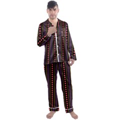 Beautiful Digital Graphic Unique Style Standout Graphic Men s Long Sleeve Satin Pajamas Set