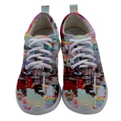 Digital Computer Technology Office Information Modern Media Web Connection Art Creatively Colorful C Women Athletic Shoes